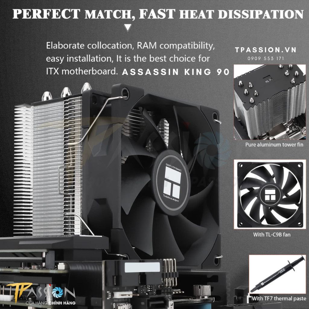 Tản nhiệt khí CPU Thermalright ASSASSIN KING 90 - AK90 / ASSASSIN X 90 SE - AX90 SE