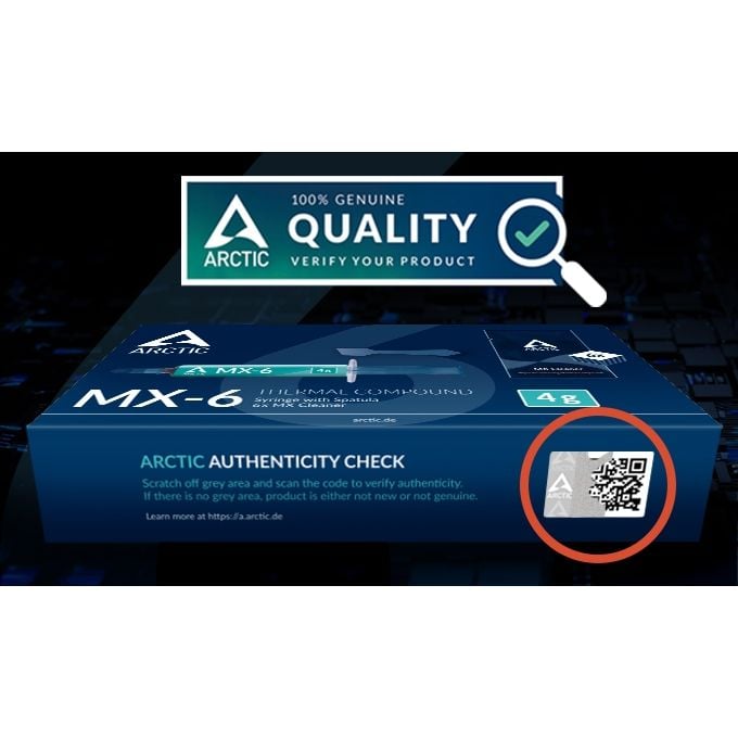 Keo tản nhiệt Arctic MX4 45g ( ACTCP00024A ) - Chính hãng QR Serial Check, Mẫu mới năm 2025