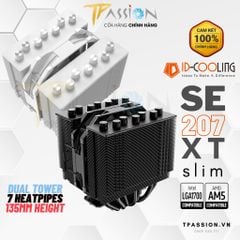 Tản nhiệt CPU ID-Cooling SE-207-XT SLIM BLACK / WHITE - Chính hãng, 7 ống đồng, sk 1700 SE 207