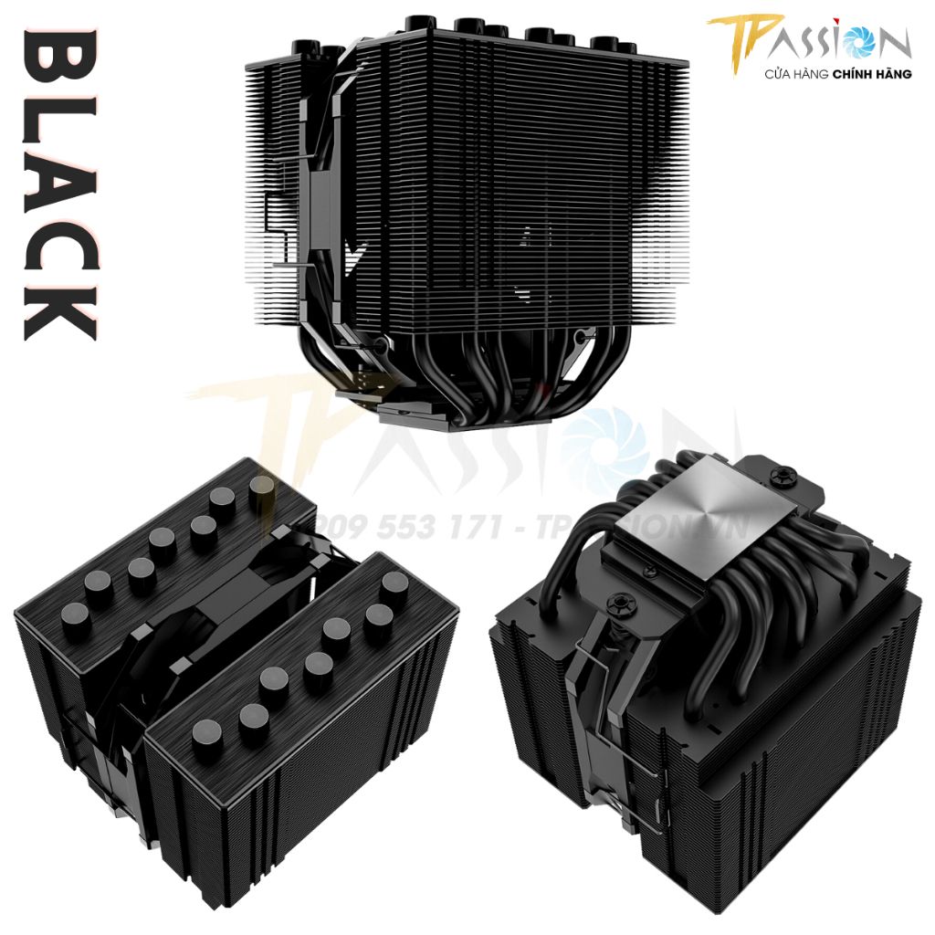 Tản nhiệt CPU ID-Cooling SE-207-XT SLIM BLACK / WHITE - Chính hãng, 7 ống đồng, sk 1700 SE 207