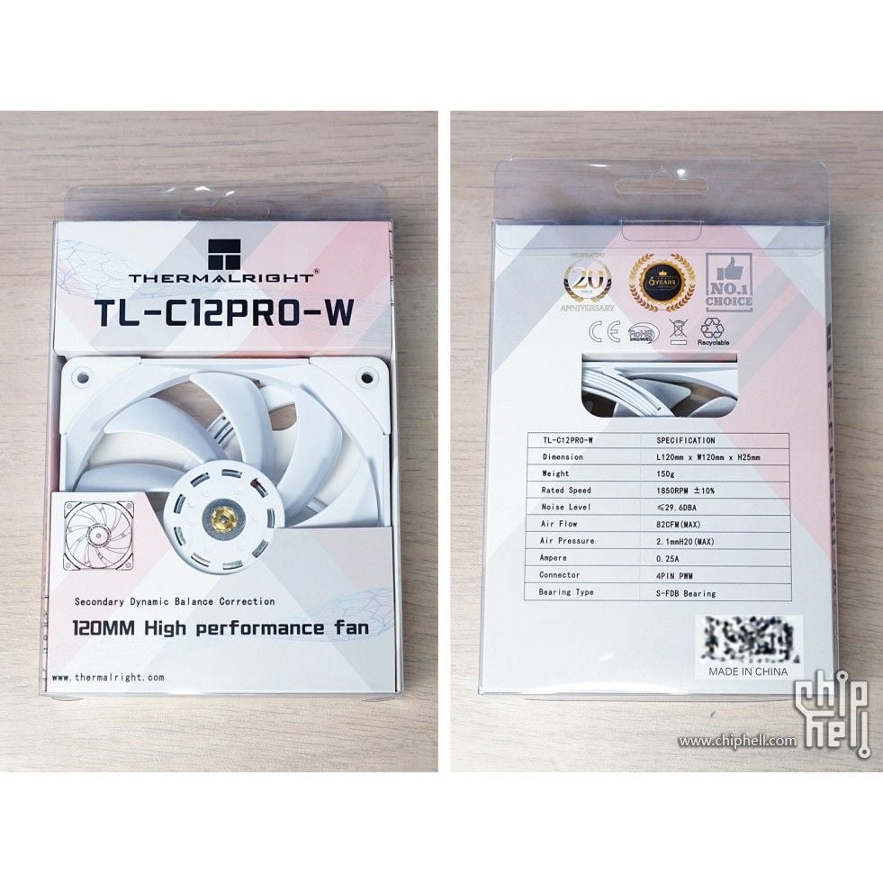 Quạt Fan case 12cm ThermalRight TL-C12 PRO | TL-C12 PRO-W PWM