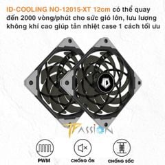 Quạt Fan Case 12cm ID-COOLING NO-12015-XT PWM Slim Fan