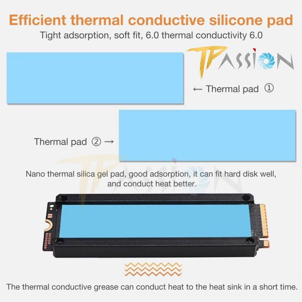 Tản nhiệt ổ cứng SSD M2 GLOTREND HF-01 Màn hình OLED hiển thị nhiệt độ tích hợp quạt tản nhiệt