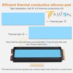 Tản nhiệt ổ cứng SSD M2 GLOTREND HF-01 Màn hình OLED hiển thị nhiệt độ tích hợp quạt tản nhiệt