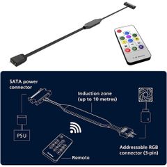 [Mã ELMS10 giảm 6% đơn 50K] Bộ Hub và Remote điều khiển Led RGB và ARGB - Controller Hàng chuẩn, chính hãng, dễ sử dụng