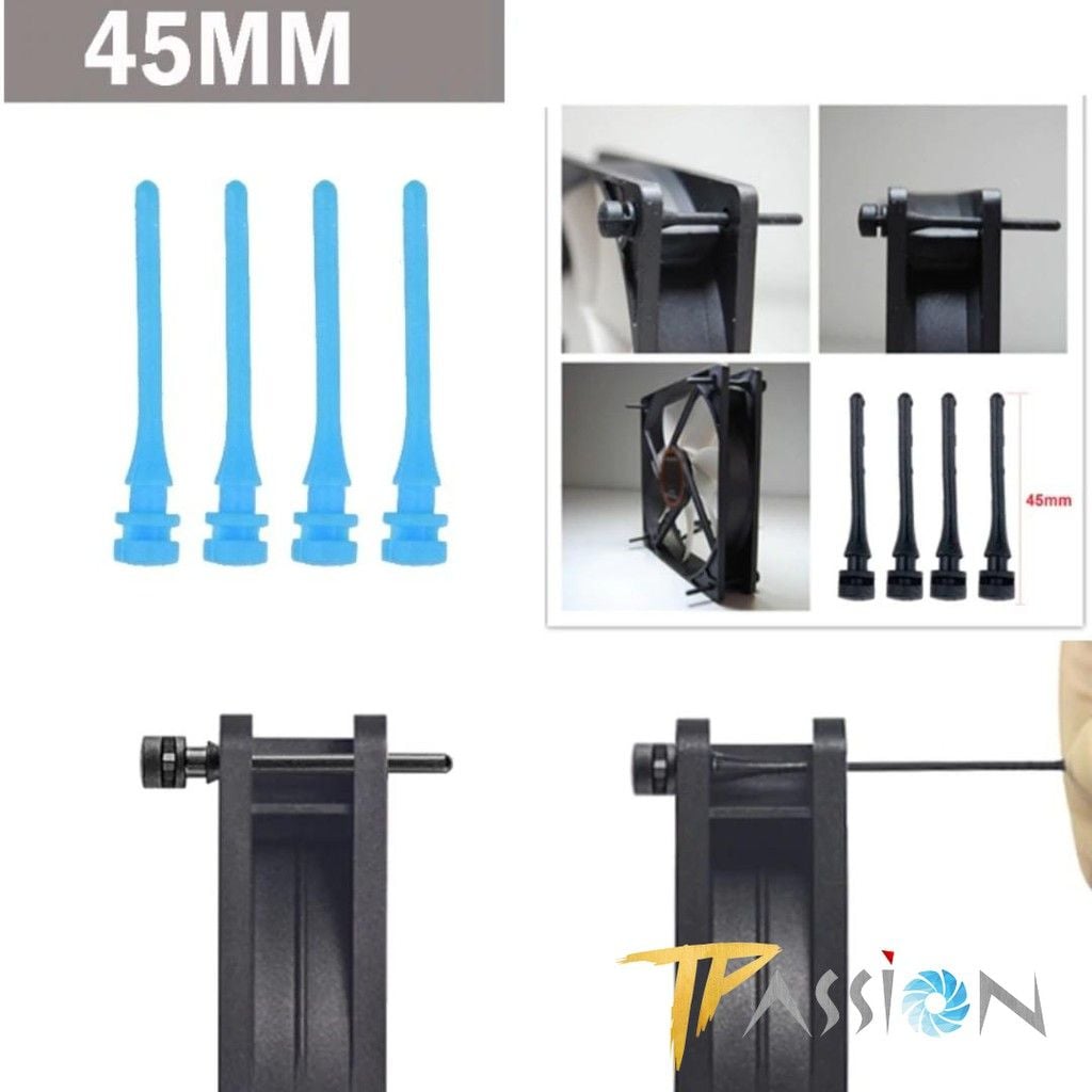 Bộ 4 Ốc cao su gắn quạt Fan Case vào thùng máy chống trầy xước