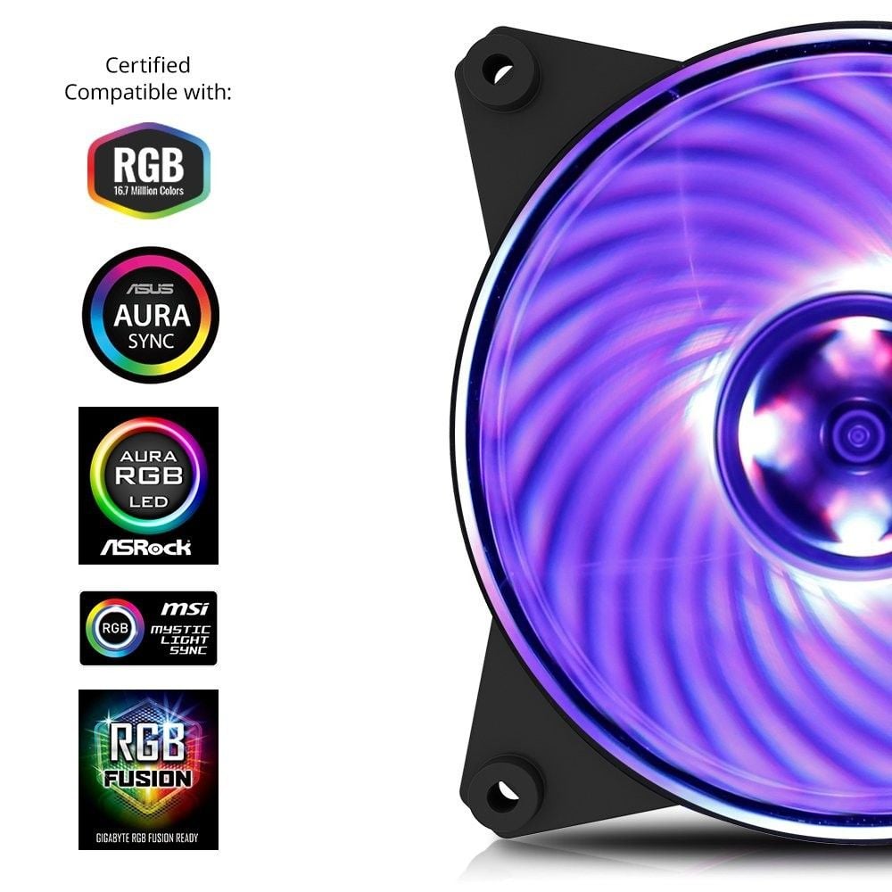 Quạt tản nhiệt Fan Case 14cm Cooler Master MasterFan MF140R RGB