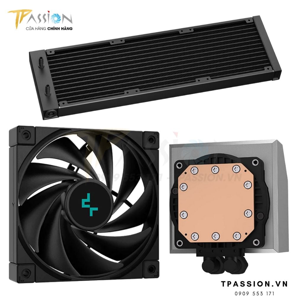 Tản nhiệt nước AIO CPU DEEPCOOL LT520 / LT720 BLACK / WHITE - Chính hãng BH 3 NĂM, PWM, bơm vô cực LED ARGB 5V