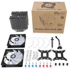 Tản nhiệt khí CPU Thermalright Phantom Spirit 120 SE AGHP Gen 4 BLACK | LED ARGB | PS120 SE
