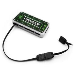 Dây chuyển cổng 4 Pin | 6 Pin Hub Coolmoon ra cổng LED ARGB 3 Pin 5V