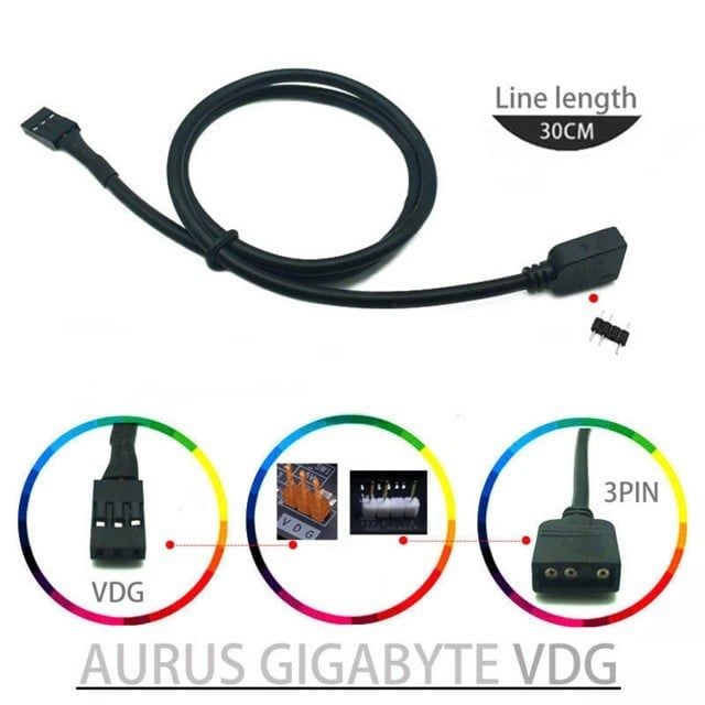 Dây chia, Hub chia cổng LED ARGB 3 Pin 5V ra nhiều cổng, chuyển cổng VDG