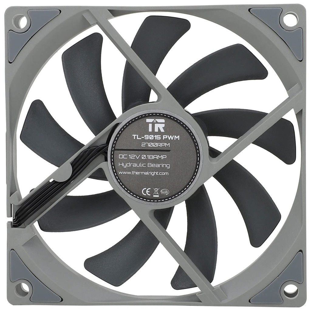 Quạt Fan Case 9cm ThermalRight TL-9015 Đen | Trắng | Xám PWM Slim Fan | TL - 9015