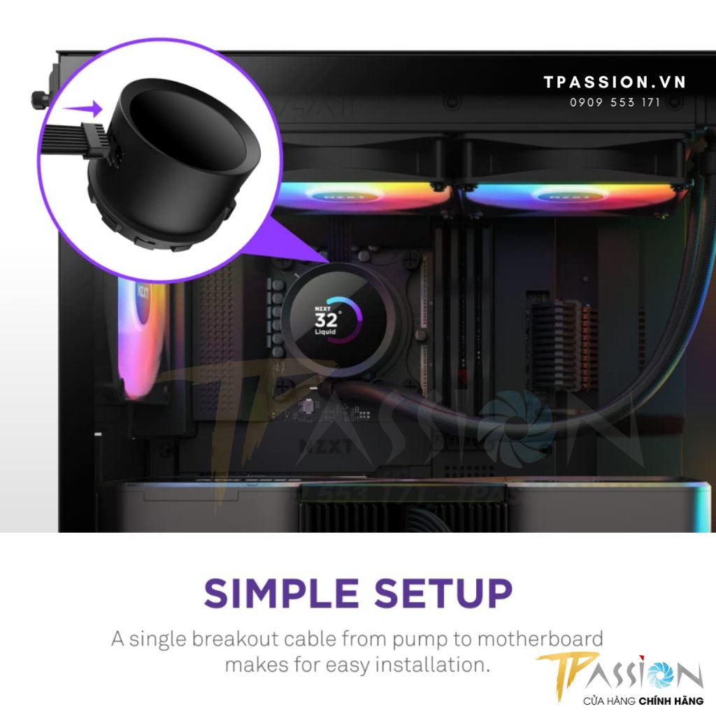 Tản nhiệt nước AIO CPU NZXT KRAKEN ELITE 360 RGB / 360 RGB (Black / White)  - Chính hãng BH 6 năm