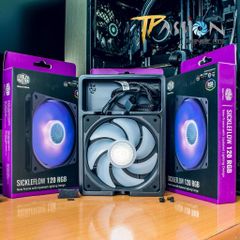 Quạt Fan Case 12cm Cooler Master SickleFlow 120 Không LED, LED White, Red, Blue, ARGB