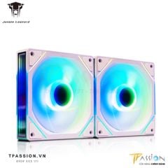 Quạt tản nhiệt 12cm Jungle Leopard Interstellar Block Fan case - Ghép nối, Led ARGB 5V gương vô cực Infinity , PWM