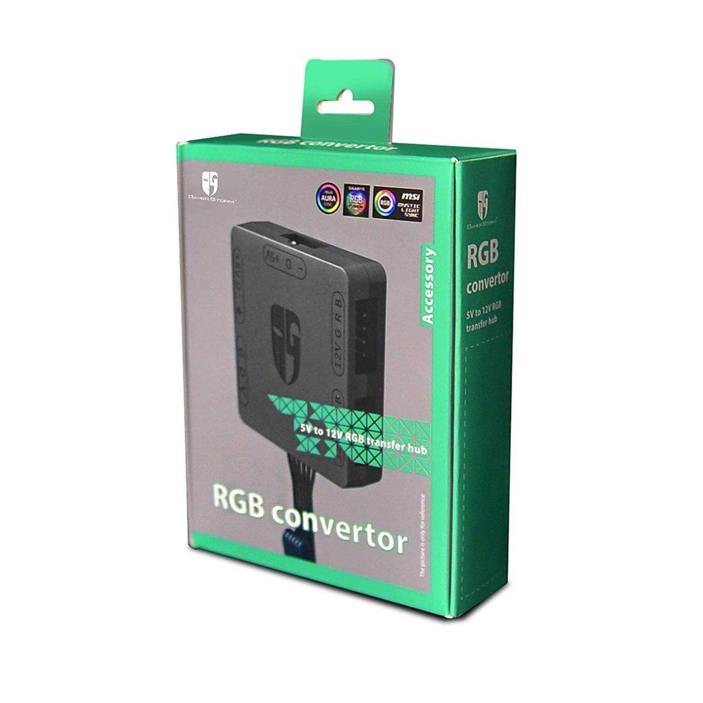 Hub chuyển đổi LED 5V 3 Pin ARGB sang RGB 12V 4 Pin Deepcool GamerStorm RGB Convertor