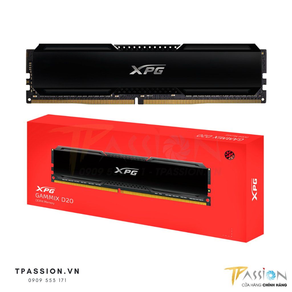 Ram ADATA XPG GAMMIX D20 8GB | Bus 3200MHz DDR4 PC4-25600 SDRAM 288-Pins UDIMM