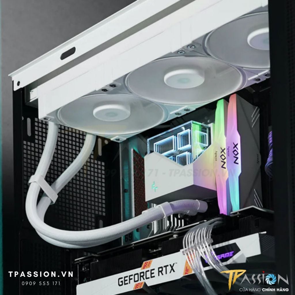 Tản nhiệt nước AIO CPU DEEPCOOL LT520 / LT720 BLACK / WHITE - Chính hãng BH 3 NĂM, PWM, bơm vô cực LED ARGB 5V