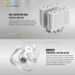 Tản nhiệt CPU ID-Cooling SE-207-XT SLIM BLACK / WHITE - Chính hãng, 7 ống đồng, sk 1700 SE 207