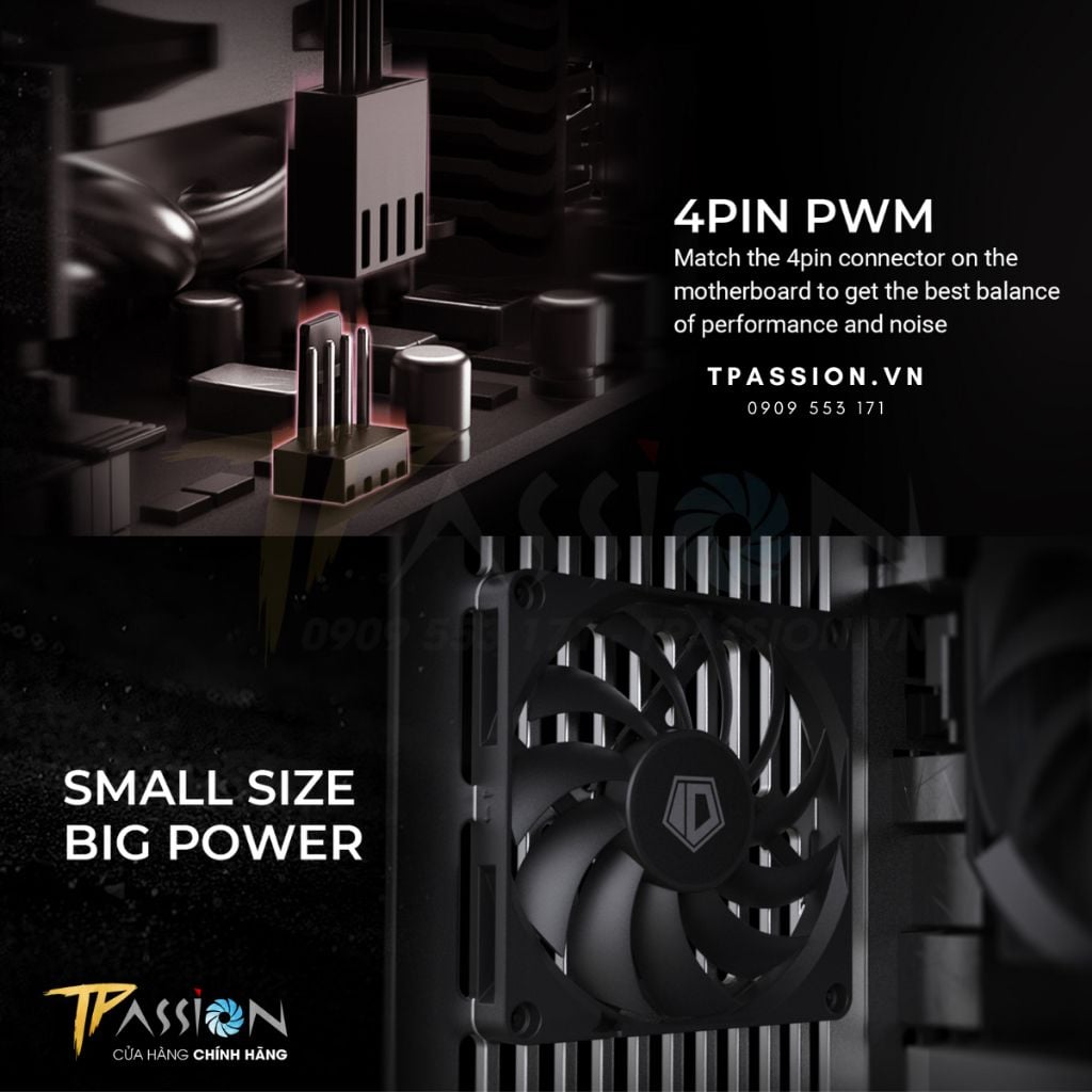 Quạt tản nhiệt fancase 8cm ID-Cooling NO - 8010