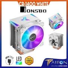 Tản nhiệt khí CPU Jonsbo CR-1400 White (Màu Trắng) LED RGB tự động