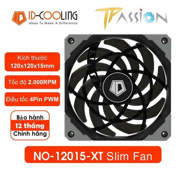 Quạt Fan Case 12cm ID-COOLING NO-12015-XT PWM Slim Fan