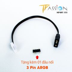 Dây chuyển cổng 4 Pin | 6 Pin Hub Coolmoon ra cổng LED 5v 3 Pin ARGB - Đồng bộ LED 5v vào hub Coolmoon, 4 pin khuyết