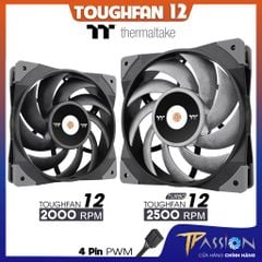 Quạt tản nhiệt Thermaltake TOUGHFAN 12 | TOUGHFAN 12 TURBO - Chính hãng, fan case 12cm PWM