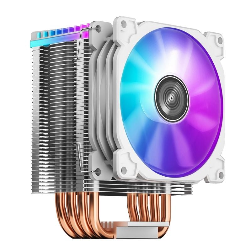 Tản nhiệt khí CPU Jonsbo CR-1400 White (Màu Trắng) LED RGB tự động