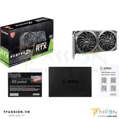VGA Card màn hình MSI RTX 3060 12GB GDDR6 VENTUS 2X OC - Chính hãng BH 36 tháng, GPU