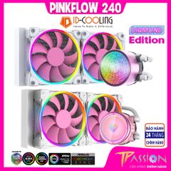 Tản nhiệt nước CPU AIO ID-COOLING PINKFLOW 240 DIAMOND EDITION MÀU HỒNG - Chính hãng, LED ARGB 5V,FAN PWM