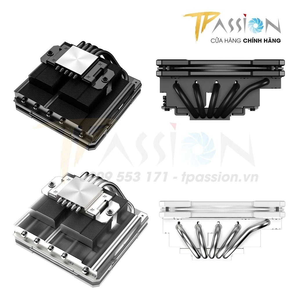 Tản nhiệt khí CPU ID-Cooling IS-55 BLACK | WHITE LED ARGB