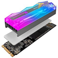 Tản nhiệt SSD M2 Jonsbo LED RGB tự động (hiệu ứng Rainbow không cần cổng RGB)