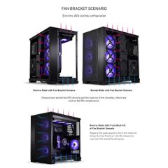 Bộ dựng đứng dọc VGA Lian Li O11DE-2X | 2W Upright GPU Kit cho case O11 Dynamic EVO kèm dây PCI-E 4.0 Riser - O11DE 2X