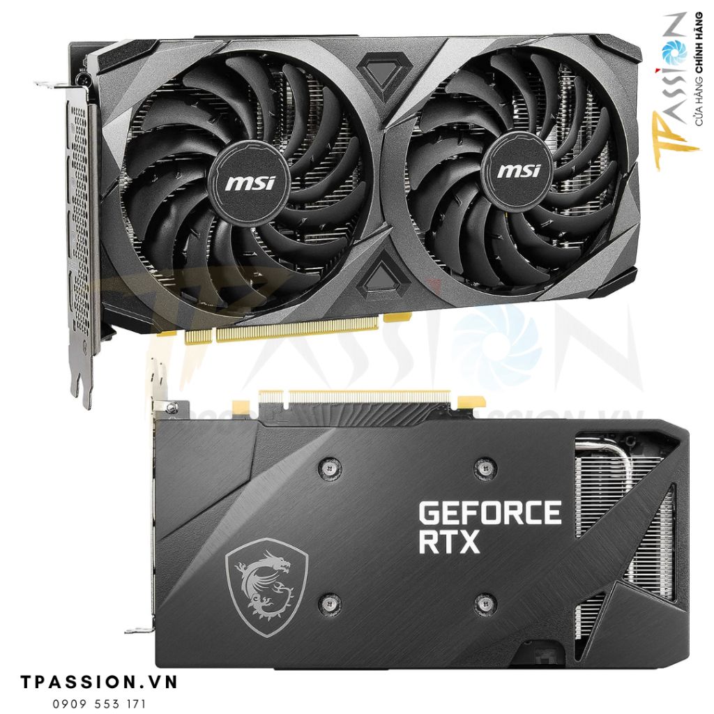 VGA Card màn hình MSI RTX 3060 12GB GDDR6 VENTUS 2X OC - Chính hãng BH 36 tháng, GPU
