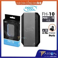 Fan hub DeepCool FH-10 hỗ trợ 10 cổng PWM cho Fan Case