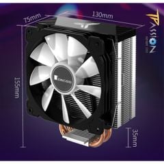 Tản nhiệt khí CPU RGB Jonsbo CR-1000 EVO | CR-1400 White (Trắng) EVO