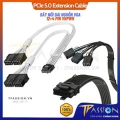 Dây Nguồn Bọc Lưới Nối Dài VGA PCIe 5.0 TEUCER - GPU RTX 3090ti/4090/4080/4070, 12 + 4 pin 12VHPWR 600W, chuẩn 16AWG