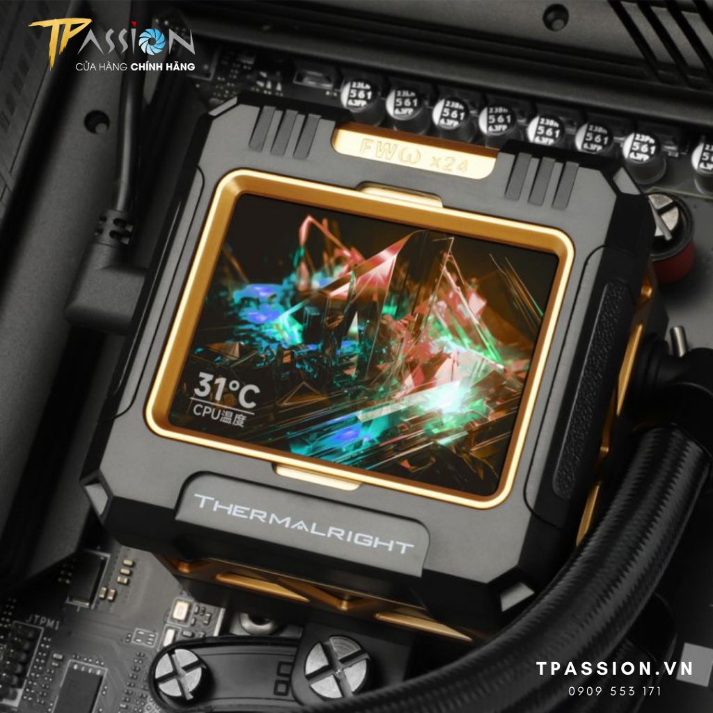 Tản nhiệt nước CPU AIO THERMALRIGHT FROZEN WARFRAME LCD 360 | BLACK WHITE