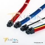 Dây Nguồn Bọc Lưới Nối Dài TEUCER SLEEVED EXTENSION CABLE - COLORFUL MOD