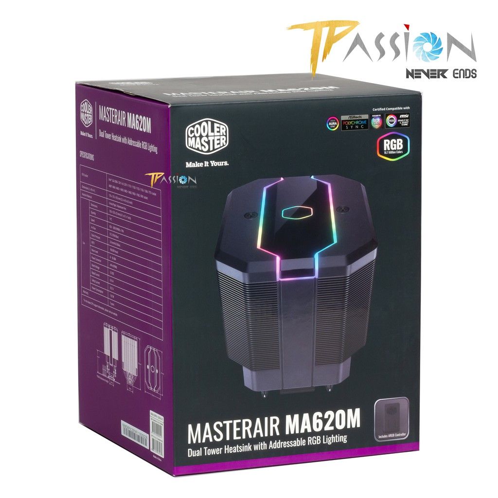 Tản nhiệt khí CPU Cooler Master MASTERAIR MA620M LED ARGB