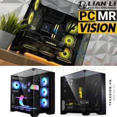 Vỏ case máy tính Lian Li O11 VISION Black / White / Chrome - Case gương paranoma trong suốt - Chính hãng