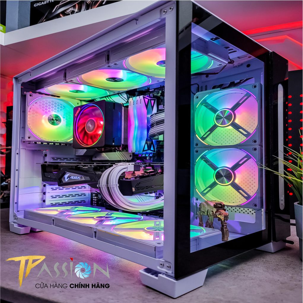 Quạt tản nhiệt LIAN LI UNI FAN AL120 | AL140 LED ARGB 5V - Fan ghép nối không dây, Tốc 1900RPM, PWM, fan case 12cm, 14c