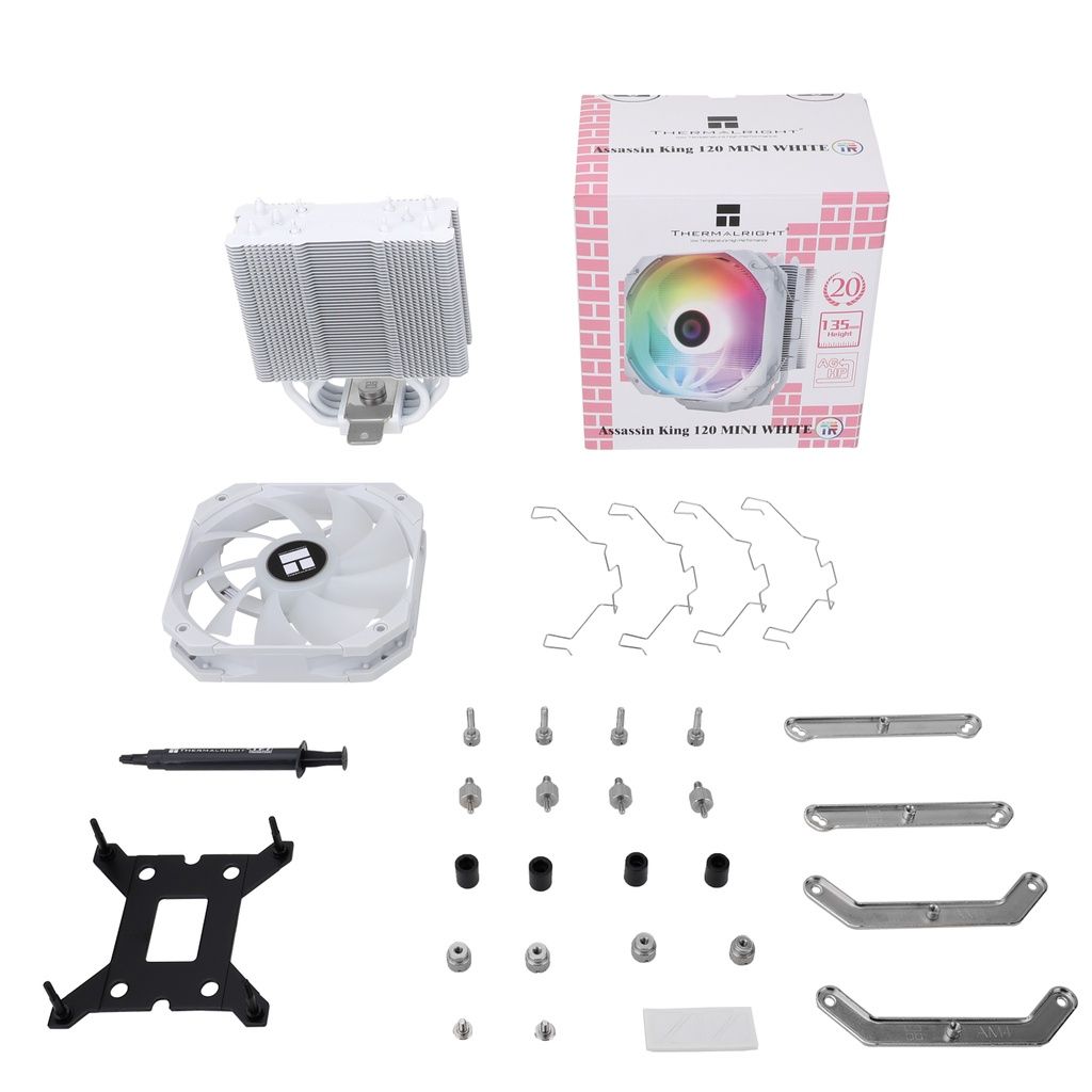 Tản nhiệt khí CPU Thermalright Assassin King 120 Mini AGHP Đen | Trắng | Trắng LED ARGB (AK120 MINI)