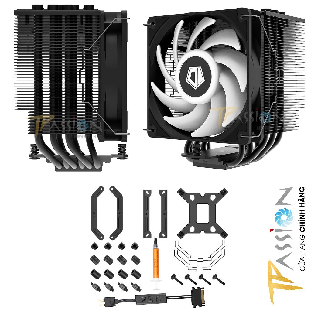 Tản nhiệt khí CPU ID-Cooling SE-226-XT ARGB | Snow Trắng - Chính hãng, LED 5V 3Pin sync Main/Hub, SE226 XT, socket 1700