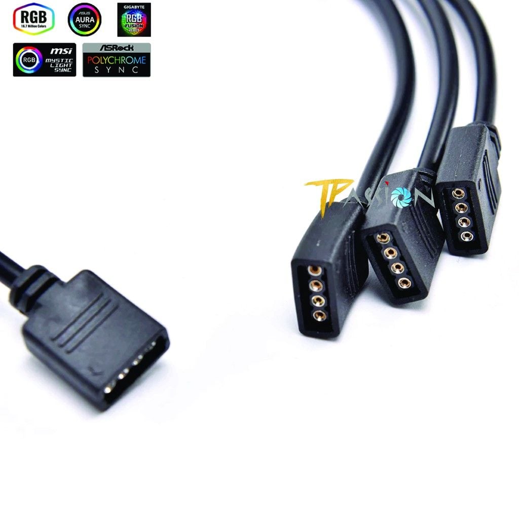 Dây chia, Hub chia cổng LED RGB 12V 4PIN ra nhiều cổng (tặng kèm ghim nối)