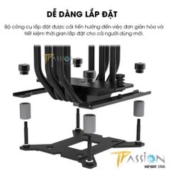 Tản nhiệt khí CPU ID-Cooling SE-225-XT BLACK V2 - 2 Fan PWM, 5 ống đồng