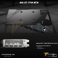 VGA Card màn hình MSI RTX 3060 12GB GDDR6 VENTUS 2X OC - Chính hãng BH 36 tháng, GPU