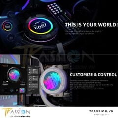Tản nhiệt nước AIO CPU ID-COOLING SPACE LCD SL360 / SL240 ARGB BLACK / WHITE - Chính hãng BH 5 NĂM PWM, màn hình, LED 5v