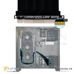 Dây Riser VGA GPU Lian Li 900mm PCIe 4.0 - Riser cable 90cm Đen PW-PCIV-4-90X /  Trắng PW-PCIV-4-90W - Chính hãng